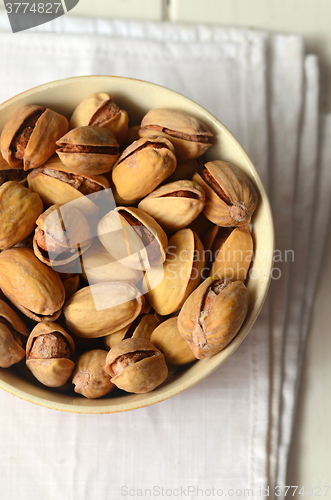 Image of Close up shot of pistachios