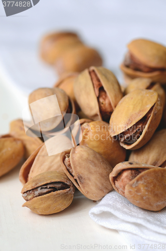 Image of Close up shot of pistachios