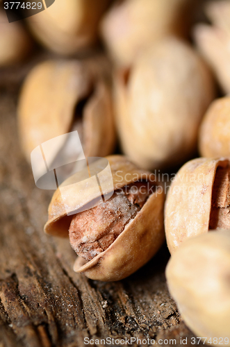 Image of Close up shot of pistachios