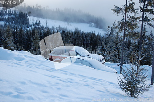 Image of Cars in snow