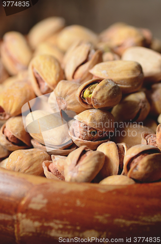 Image of Close up shot of pistachios