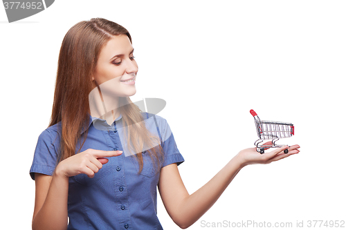 Image of Shopping concept woman