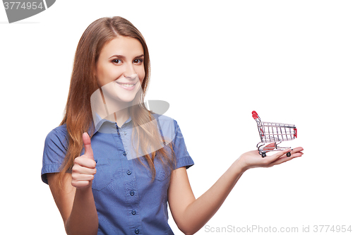 Image of Shopping concept woman