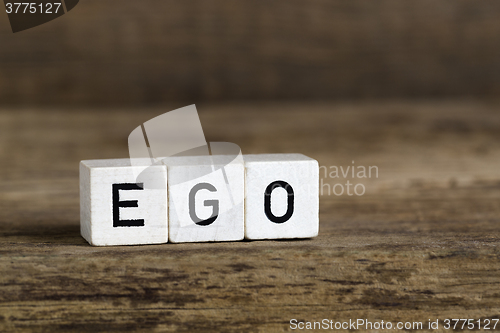 Image of The word ego written in cubes