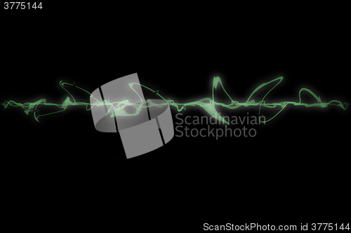 Image of Abstract green amplitude