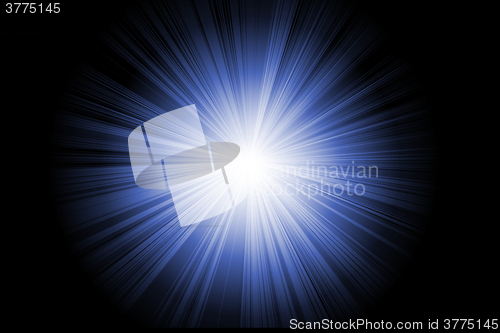 Image of Blue abstract flash, illustration