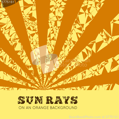 Image of Sun rays vector background