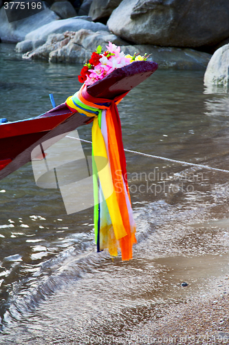 Image of   asia  the bay kho tao  isle white    sea  