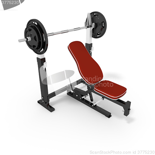 Image of bodybuilder bench