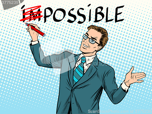 Image of Impossible possible business concept