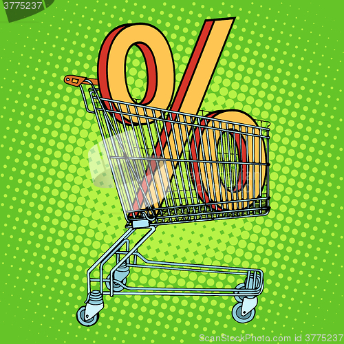 Image of Grocery cart percentage discount