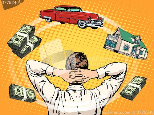 Image of Business dreams buyer home car income money