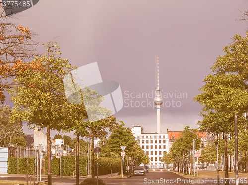 Image of TV Tower Berlin vintage