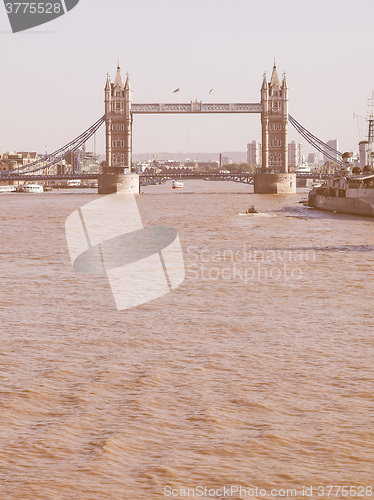 Image of Tower Bridge, London vintage