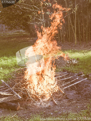 Image of  Burning fire vintage