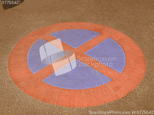 Image of  No parking sign vintage