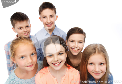 Image of happy smiling children faces