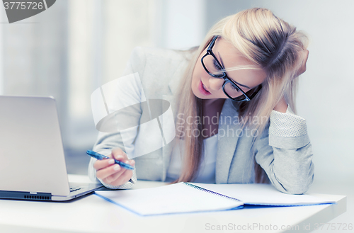 Image of bored and tired woman