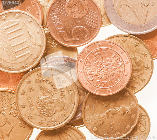 Image of  Euro coins vintage