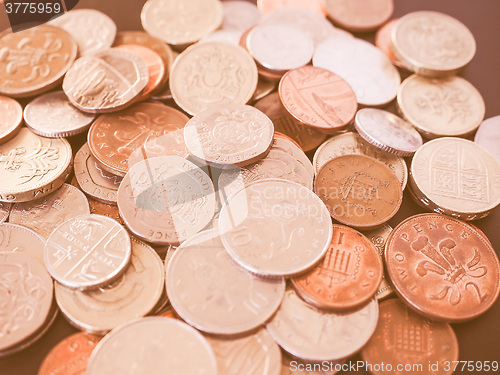 Image of  UK Pound coin vintage