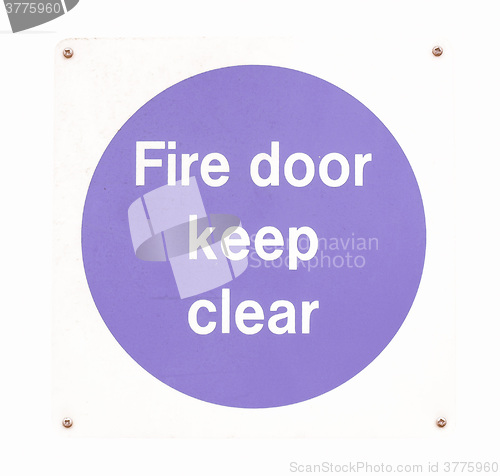 Image of  Fire door vintage