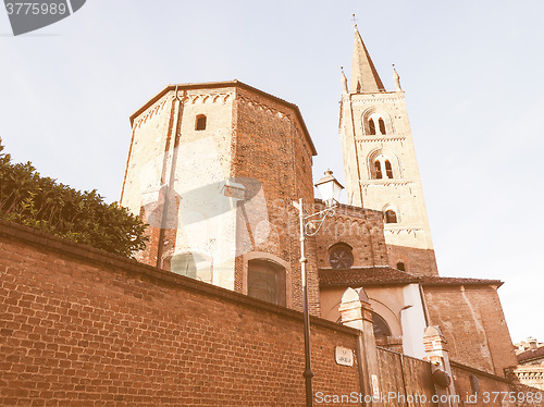 Image of San Domenico church in Chieri vintage