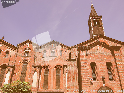 Image of Sant Eustorgio church, Milan vintage