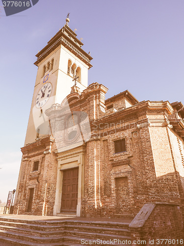 Image of San Giorgio church in Chieri vintage