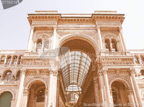 Image of Galleria Vittorio Emanuele II, Milan vintage
