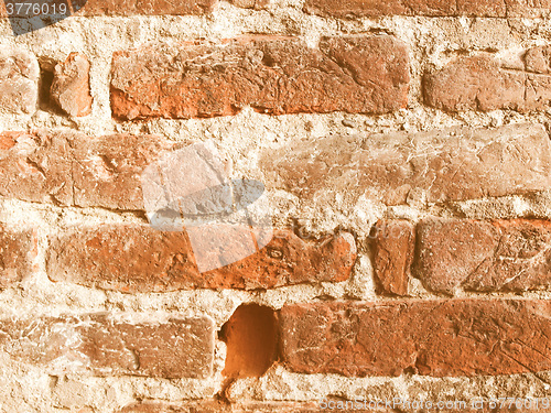 Image of Retro looking Brick wall