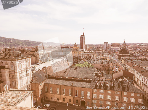 Image of Piazza Castello Turin vintage