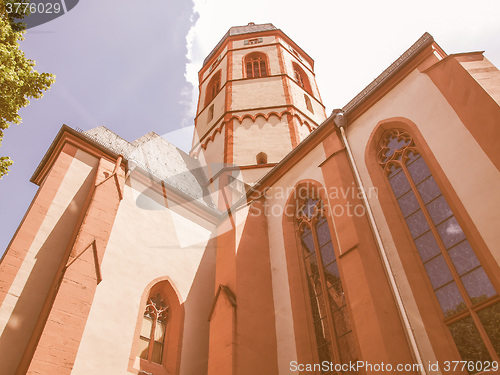 Image of St Stephan church Mainz vintage