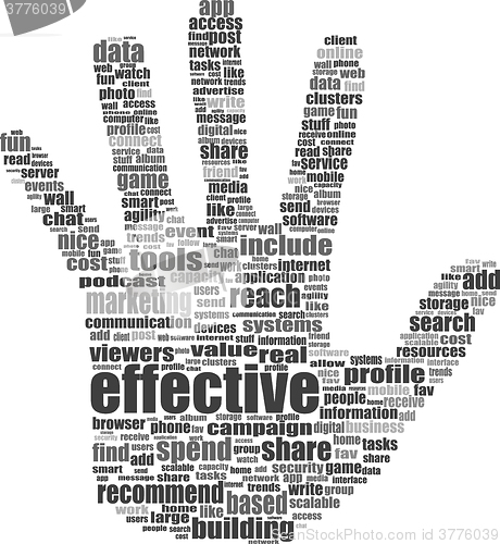 Image of Like - social media concept in word tag cloud