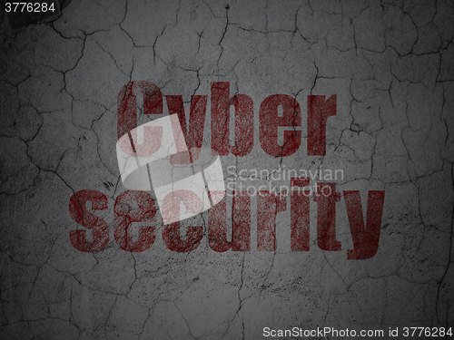 Image of Security concept: Cyber Security on grunge wall background