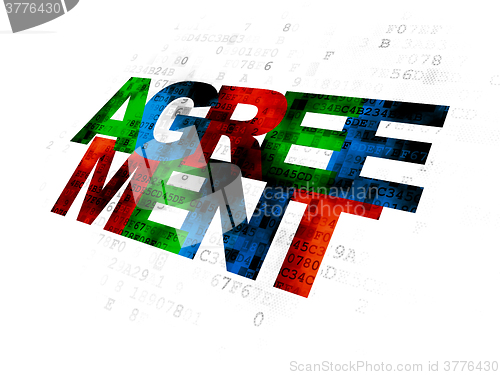 Image of Business concept: Agreement on Digital background