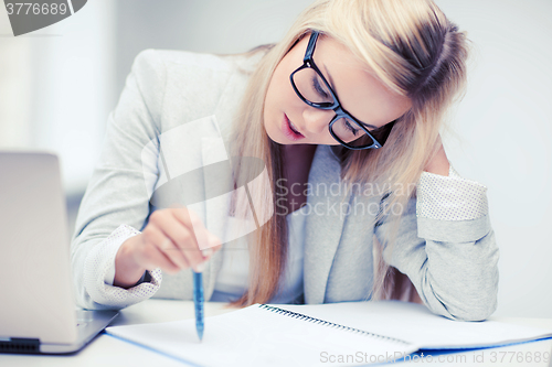 Image of bored and tired woman