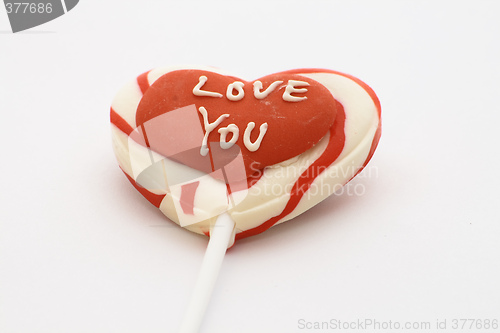 Image of love you candy lolly