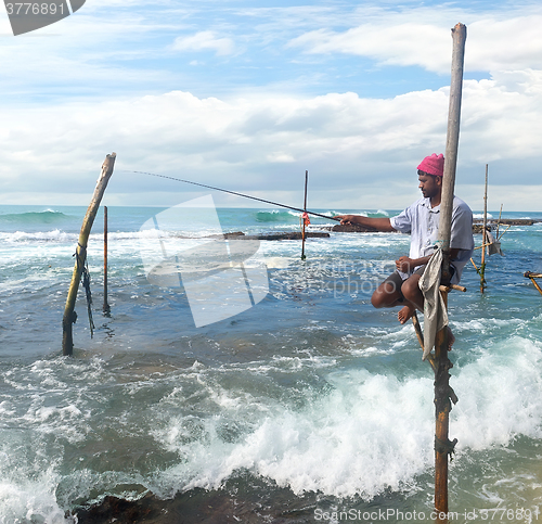 Image of Fisherman on stick