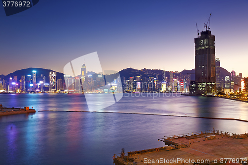 Image of Hong Kong comercial container port