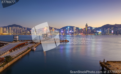 Image of Hong Kong comercial container port