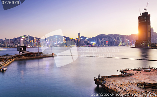 Image of Hong Kong comercial container port