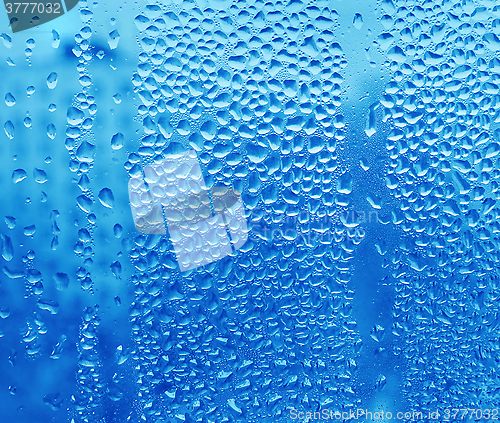 Image of Water drops on glass