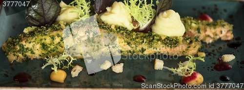 Image of Baked salmon fish