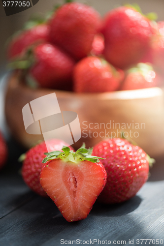 Image of Fresh ripe strawberry