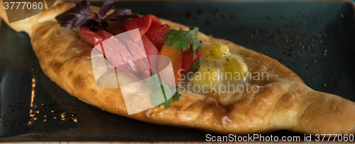 Image of Georgian dish khachapuri 