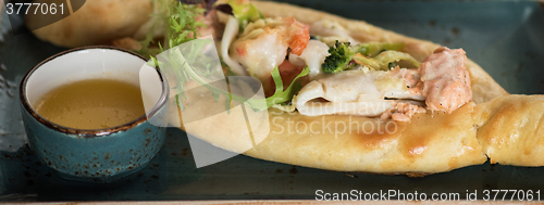 Image of Georgian dish khachapuri 