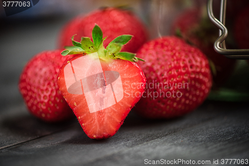 Image of Fresh ripe strawberry
