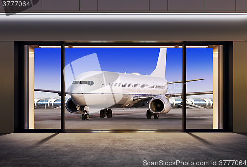 Image of opened gate in airport