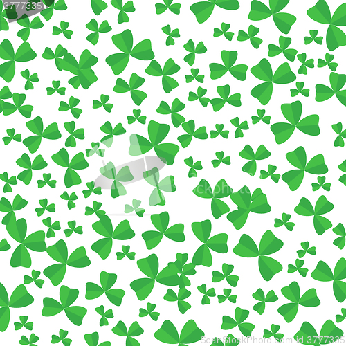 Image of Green Cartoon Clover Leaves