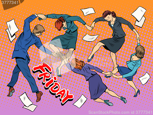 Image of Dance in the office Friday holiday joy business